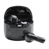 JBL Tune Flex Ghost, Auriculares In-Ear inalámbricos con cancelación de ruido adaptativa, Bluetooth, resistente al agua y al sudor IPX4, aplicación JBL Headphones y 32 horas de batería, Black Ghost