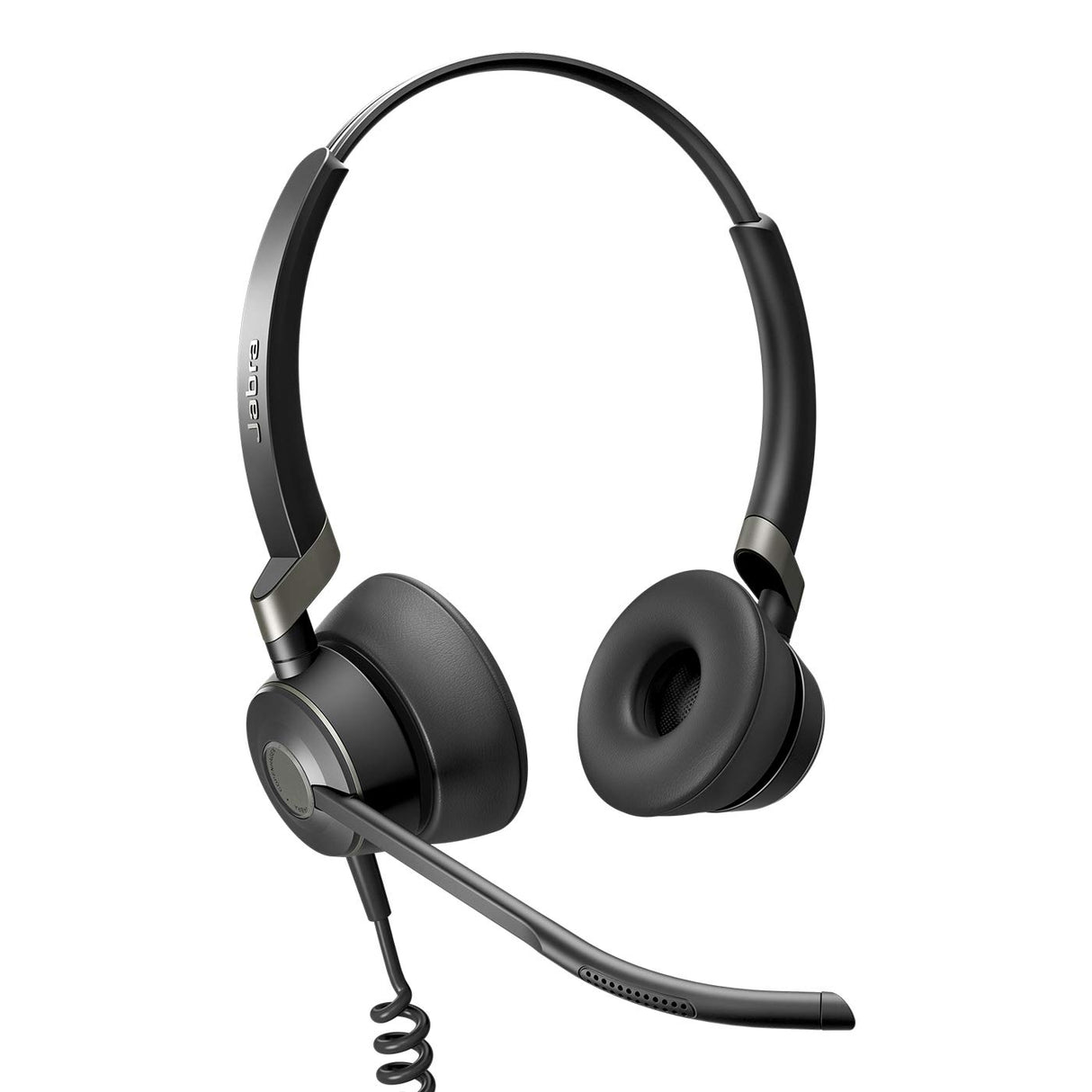 Jabra Engage 50 - Auriculares Digitales estéreo con Cable certificados para Microsoft Teams - Cancelación pasiva de Ruido para softphones y Clientes Web - Cable USB-C - Negro