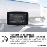 TomTom navegador para camion GO Professional 2.ª generación (con pantalla táctil capacitiva de 5" y mapas de Europa, información de tráfico a tiempo real.Ideal para camiones,buses y vehículos grandes)