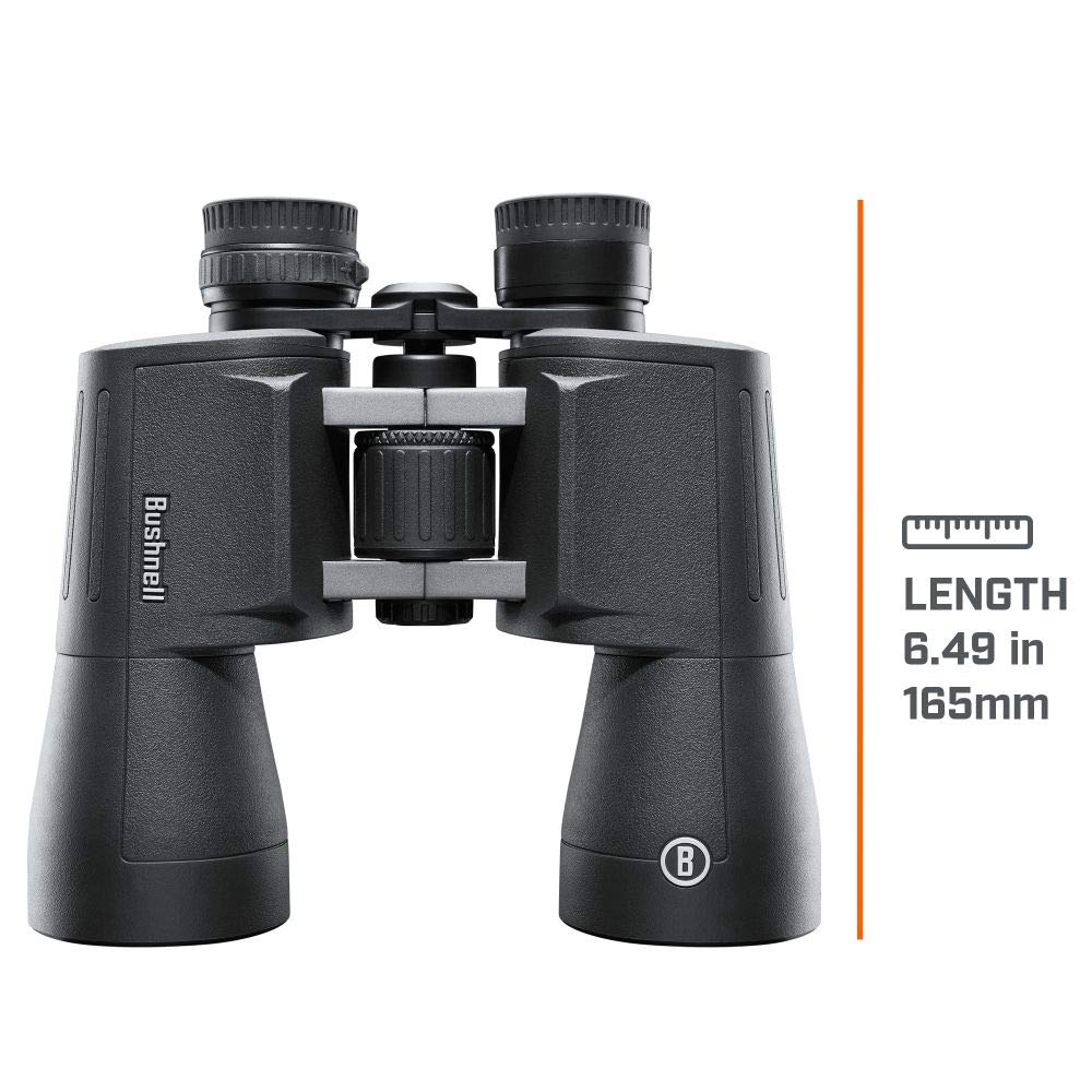 Bushnell - Powerview 2 - Prismáticos - 12x50 - Prisma Porro - Chasis metálico de Aluminio - Multicoated - Armadura de Goma - Observación de Aves - Viajar - Sports - En el Exterior - PWV1250