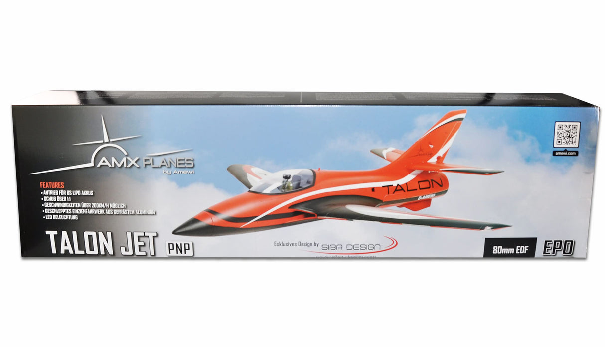 Amewi AMXPlanes 24118 Talon EDF Jet 1100 mm >200 km/h EPO PNP Rojo