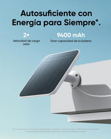 eufy Security Camara vigilancia WiFi Exterior 4G LTE CAM S330, 4K UHD con Movimiento Horizontal y Vertical, con Panel Solar, Seguimiento IA de Personas/vehículos, con Sim Card