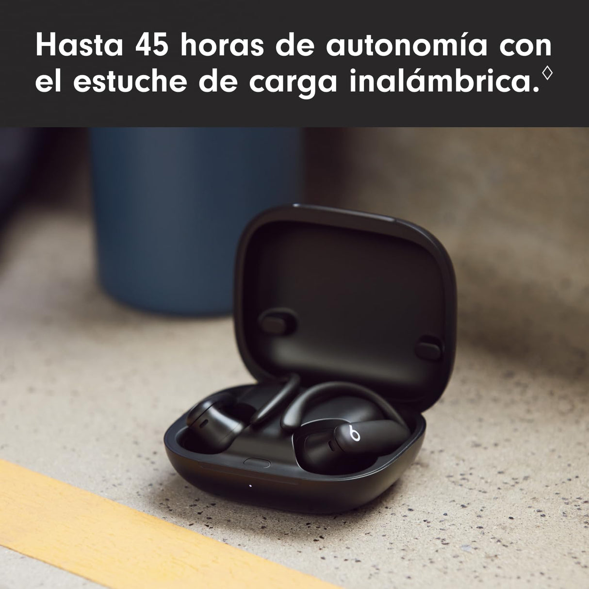 Beats Powerbeats Pro 2 Auriculares Bluetooth inalámbricos- Cancelación Activa del Ruido, clasificación IPX4, hasta 45H con Estuche de Carga, Funciona con Apple y Android - Negro Azabache