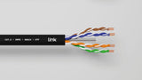 LINK LK305U6EST - Cable sólido UTP para Redes categoría 6 LSZH AWG24 de Cobre para Exterior Bobina MT 305 Vaina PE