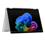 HP Omnibook X Flip - Ordenador portátil Convertible de 14" 2K IPS táctil (Intel Ultra 7-258V EVO, 32GB RAM, 1TB SSD, Intel ARC Graphics, Windows 11 Home) Silver- Teclado QWERTY Español