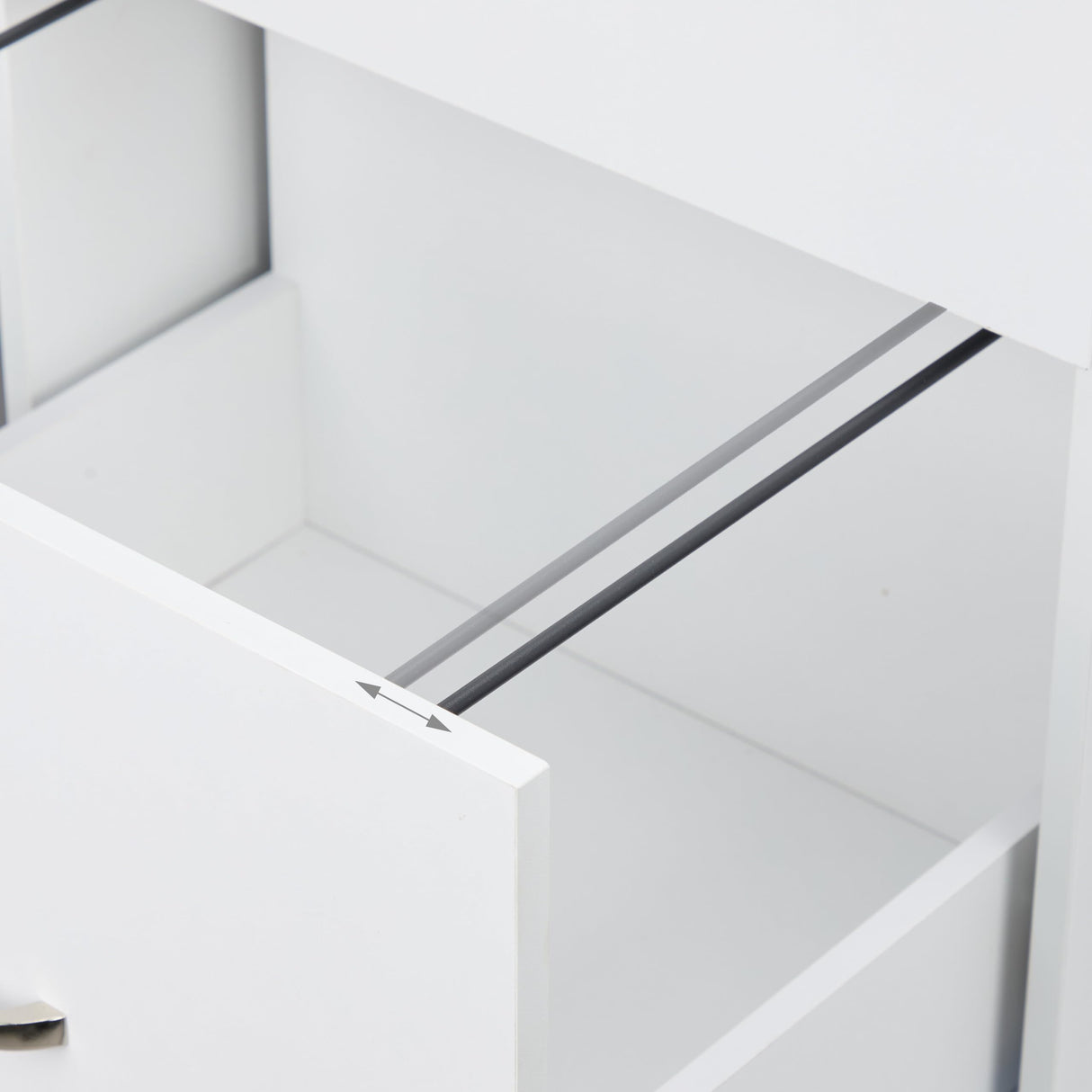 Relaxdays Mueble Archivador, 2 Cajones para Ficheros, 72 x 43 x 46 cm, Cajonera Oficina, Cierre con Llave, Blanco