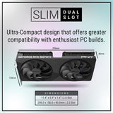PNY Tarjeta Gráfica GeForce RTX™ 5070Ti Slim 16GB OC Doble Ventilador, 2-Slot