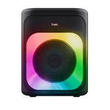 Trust Azura Altavoz Bluetooth Potente 100W para Fiestas, Altavoz Portátil Inalámbrico Luz LED RGB Intemperie IPX4, Altavoces Bluetooth Batería Recargable 11H, 2 Entradas de Micrófono Karaoke