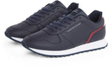 Tommy Hilfiger Runner Sneaker Hombre Runner Eva Mix Flag de piel, Azul (Desert Sky), 40