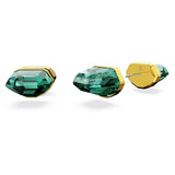 Pendientes Lucent Swarovski, cristal tallado verde en montura rodiada, de la colección Lucent de Swarovski