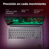 Lenovo LOQ Essential Gen 10 - Ordenador Portátil Gaming IA 15.6" FHD (AMD Ryzen 7 7735HS, NVIDIA GeForce RTX 4050, 16GB RAM, 512GB SSD, 144Hz, Wi-Fi 6, Sin Sistema Operativo) QWERTY Español - Gris