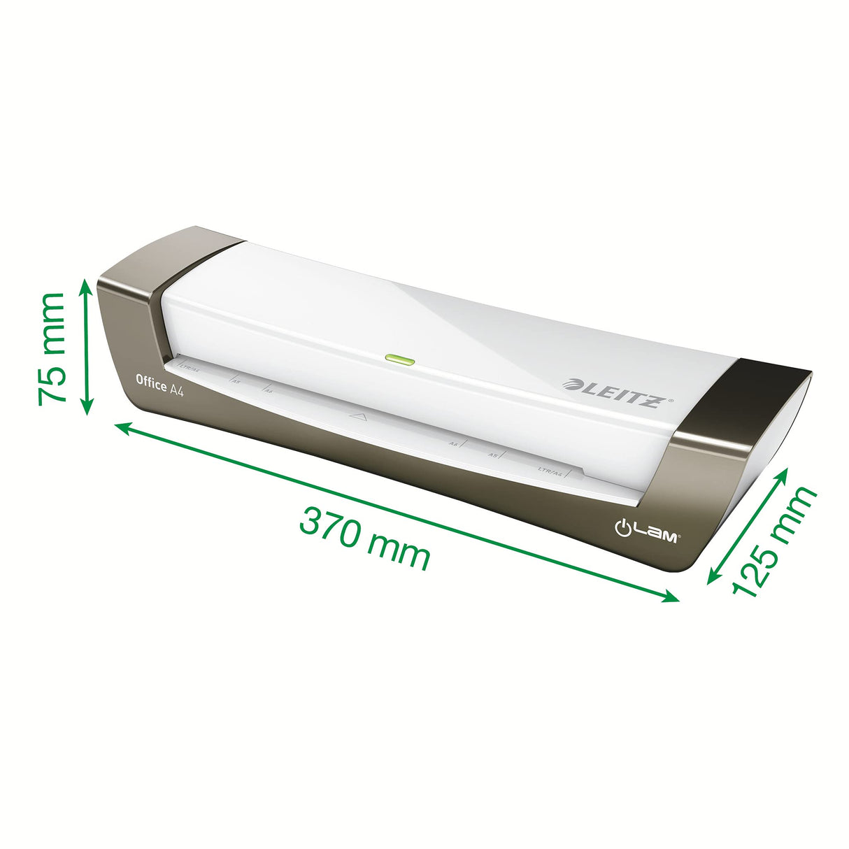 LEITZ 72510084 - Plastificadora térmica iLAM Office DIN A4 color plata/blanco