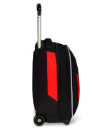 Seven Milan Big Trolley escolar fijo, rojo y negro, equipo de fútbol, 2 en 1, doble uso, trolley y mochila, escuela primaria, niño, Negro, Talla única, Casual