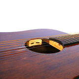 Tyma-D3E-RS - Guitarra de cuerdas de acero con pastilla integrada y diapasón de palisandro, incluye funda