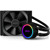 NZXT Kraken 120 - RL-KR120-B1 - Enfriador líquido de CPU AIO RGB - Silencioso y eficaz - Funcionamiento silencioso - LED RGB de anillo - Ventiladores de radiador Aer P de 120 mm (incluidos), color