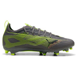 PUMA Ultra 5 Pro FG/AG JR, Zapatillas de fútbol, Matte Aged Silver-Yellow Alert-Sun Struck, 30 EU