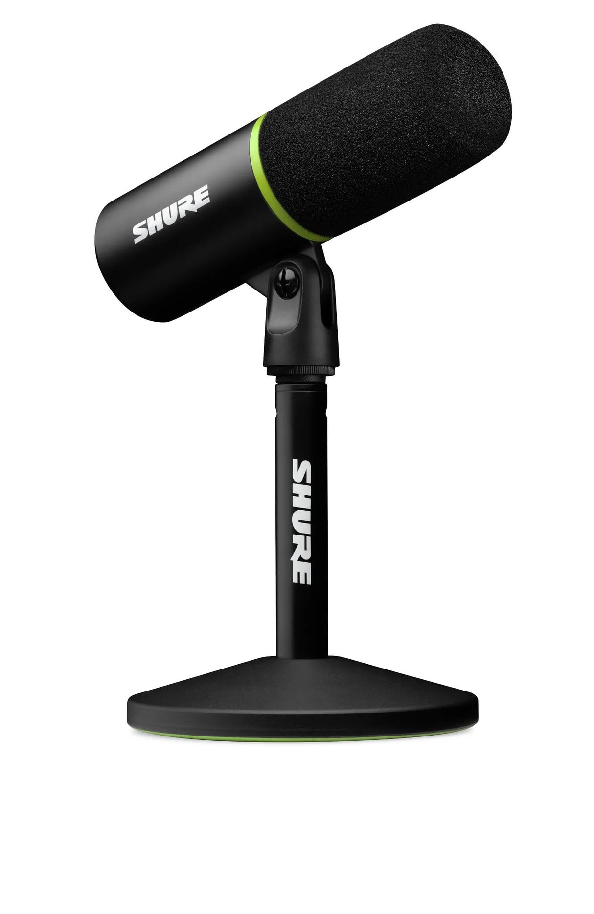 Shure MV6 Microfono par Juegos, Micrófono USB dinámico para PC para Juegos y Streaming - Soporte de Sobremesa de Base Redonda, Cancelación de Ruido de Fondo, Tap-to-Mute, 3.5mm Salida