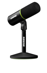 Shure MV6 Microfono par Juegos, Micrófono USB dinámico para PC para Juegos y Streaming - Soporte de Sobremesa de Base Redonda, Cancelación de Ruido de Fondo, Tap-to-Mute, 3.5mm Salida