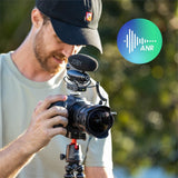 JOBY Wavo Pro Micrófono Profesional Direccional para Cámara, Reductor de Ruido Integrado y Montura de Choque con Tecnología Rycote, Micrófonos Dinámicos, Micrófono Profesional, Mirrorless, Youtuber
