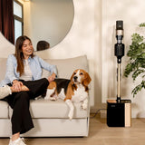 Cecotec Aspiradora Escoba Sin Cable Conga Rockstar 5500 Hurricane Station Pet Flex, Max 220AW 700W, Base Autovaciado, Hasta 90min Autonomía, Cepillo antienredo, Tubo flex, Ciclón paralelo, Acc mascota