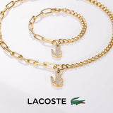Lacoste Pulsera de cadena para Mujer Colección CROCODILE con cristales - 2040147