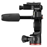 Manfrotto Befree - Cabezal de trípode para cámara en Vivo de 3 vías, Aluminio, Carga útil de 6 kg, para trípodes de Viaje, con Asas Plegables, Sistema de Arrastre Fluido, para Fotos y Videos, Equipo