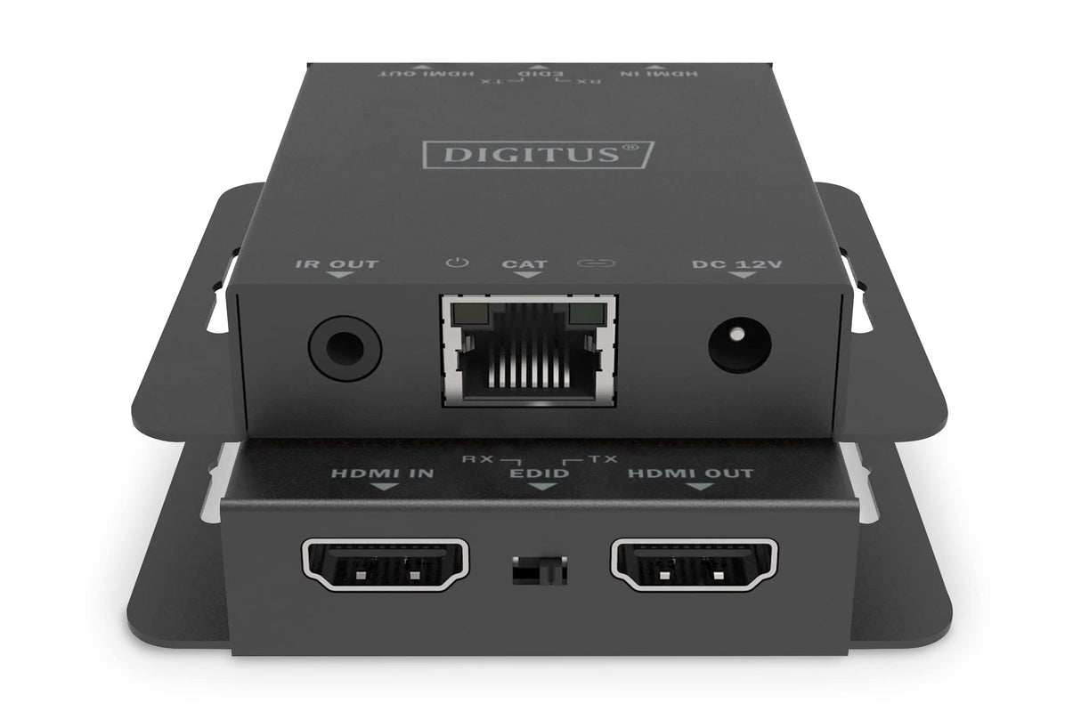 DIGITUS DS-55519 Extensor HDMI – UHD 4K 30 Hz – 40 m a través de cable LAN – Set: emisor y receptor – Loop-Out, infrarrojos IR – HDMI 1.4 y HDCP 1.4