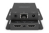DIGITUS DS-55519 Extensor HDMI – UHD 4K 30 Hz – 40 m a través de cable LAN – Set: emisor y receptor – Loop-Out, infrarrojos IR – HDMI 1.4 y HDCP 1.4