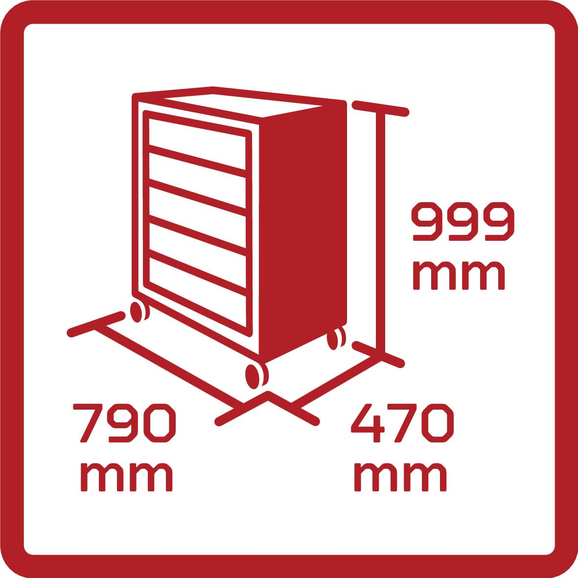 GEDOREred R22071005 GEDMaster - Juego de Herramientas en Carro de Taller