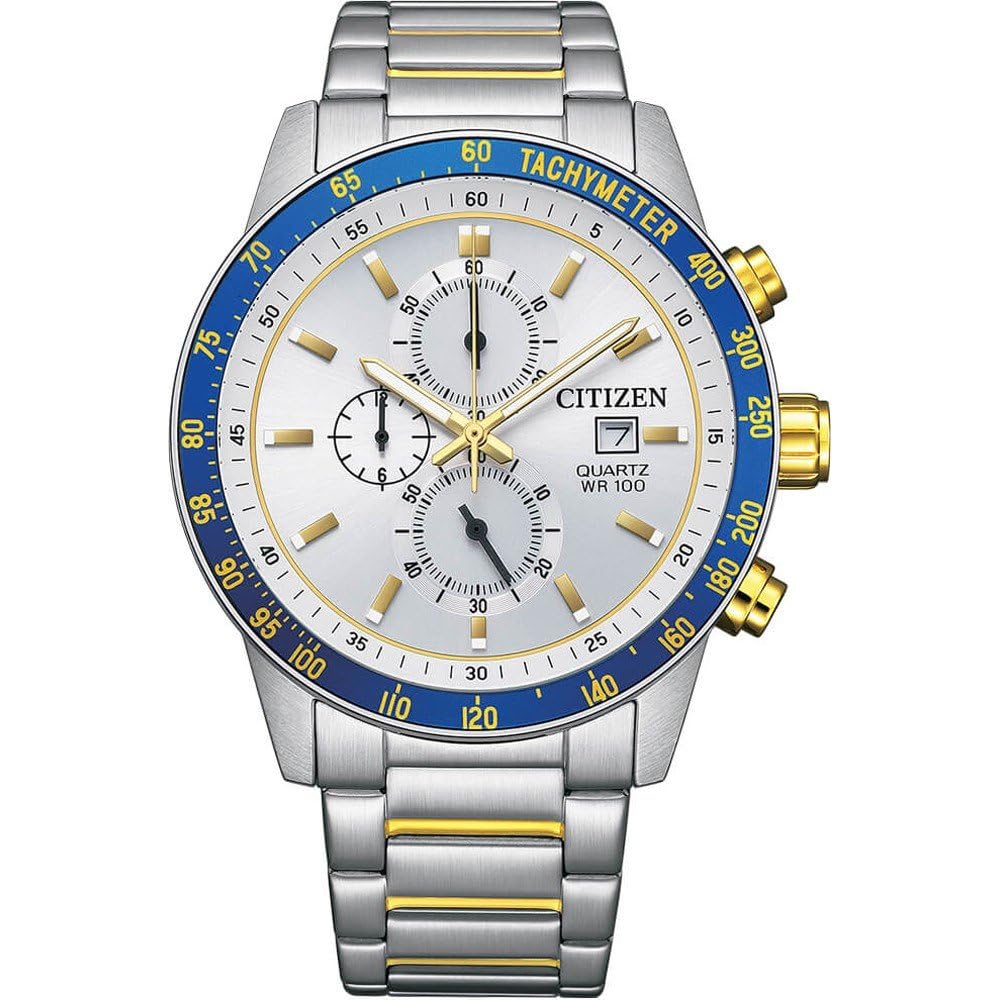 Citizen Reloj Analógico para Hombres de Cuarzo con Correa en Acero Inoxidable AN3686-53A
