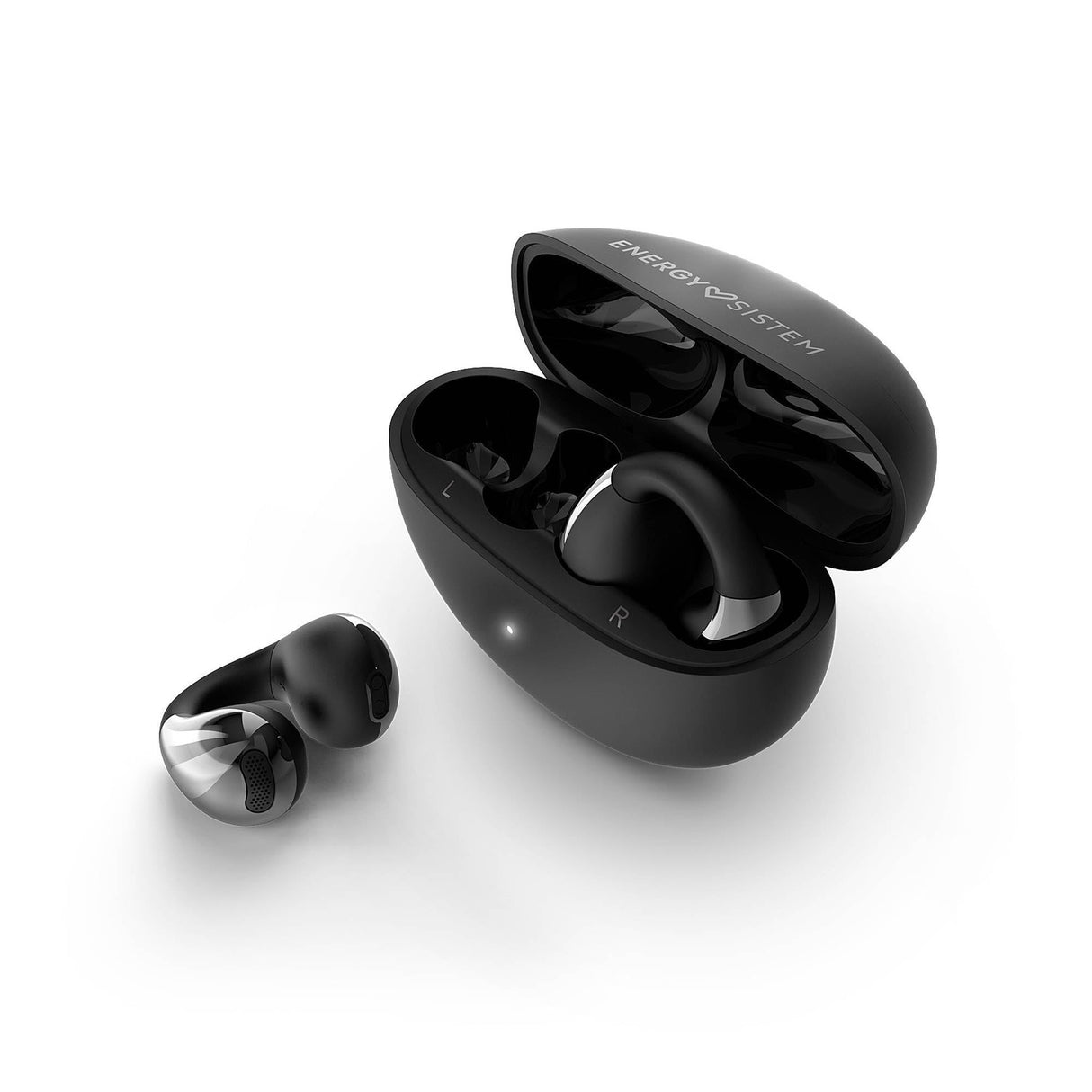 Energy Sistem Coolpods - Auriculares Bluetooth inalámbricos Open Sound - 25H batería, cancelación de Ruido en Llamadas, IPX4 Resistentes al Agua, cómodos y Flexibles
