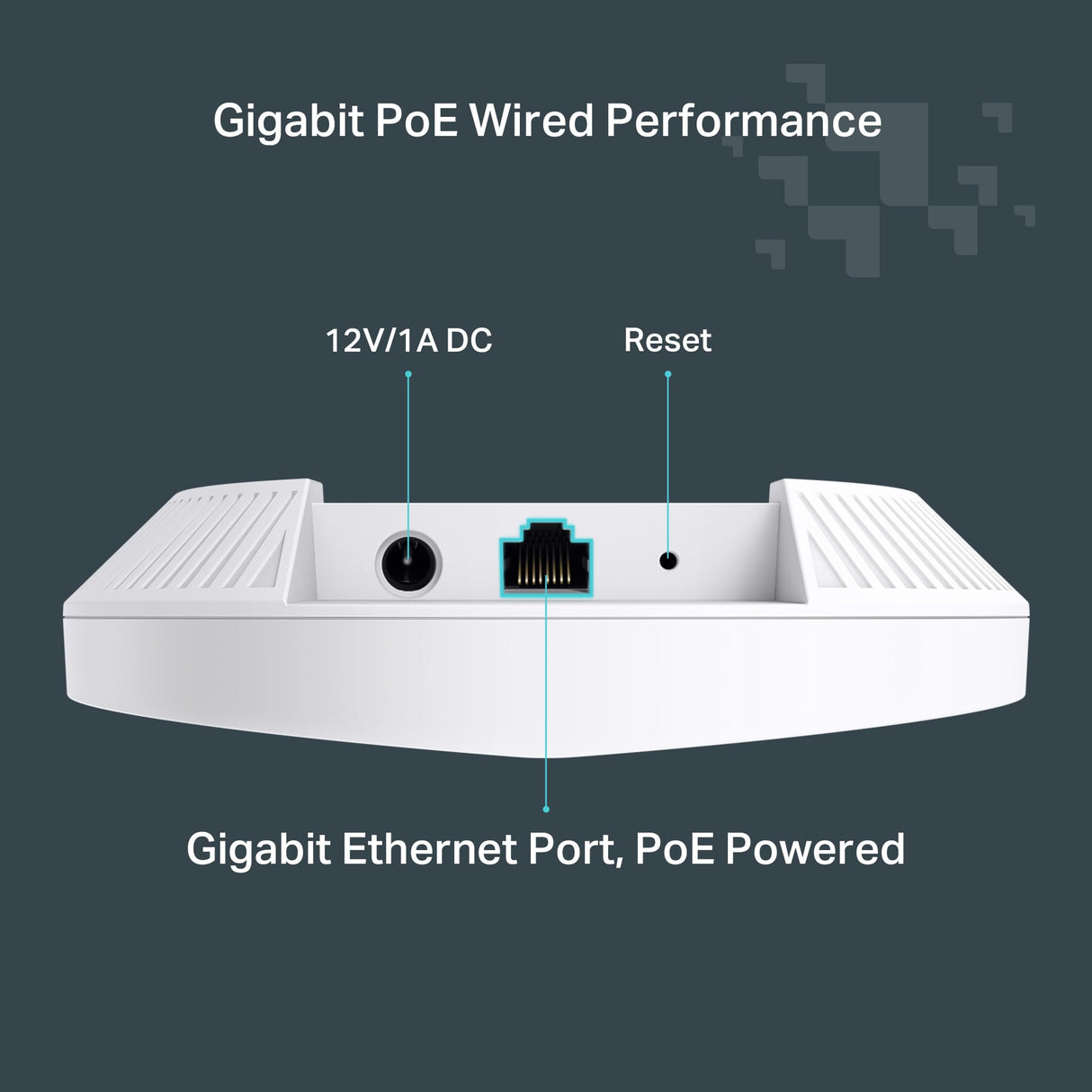 TP-Link Festa F61 Punto de Acceso WiFi 6 Dual-Banda AX1800, Montaje en Techo, 1× Puerto PoE Gigabit, Gestión centralizada en la Nube Gratuita, Configuración y Uso fáciles, sin Necesidad de IT