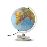 Tecnodidattica - Parlamondo | Globo Terráqueo Interactivo para Niños y Jóvenes | Globo Luminoso y Giratorio | Bolígrafo de Música con Audio | 6 Idiomas | Cartografía Política | Diámetro de 30 cm