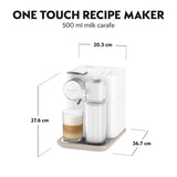 Nespresso De'Longhi Gran Lattissima EN640.W, Cafetera Automática, Cafetera de Cápsulas Monodosis, Leche Espumada Automática, Presión 19 Bares, Cappuccino, Latte, 1400W, Blanco Fresco Vitalidad