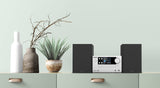 Microcadena HiFi Kenwood M-725DAB-S con CD, USB, Dab+ y Bluetooth Audio-Streaming. Color: Plata - Mini Equipo de Musica para casa