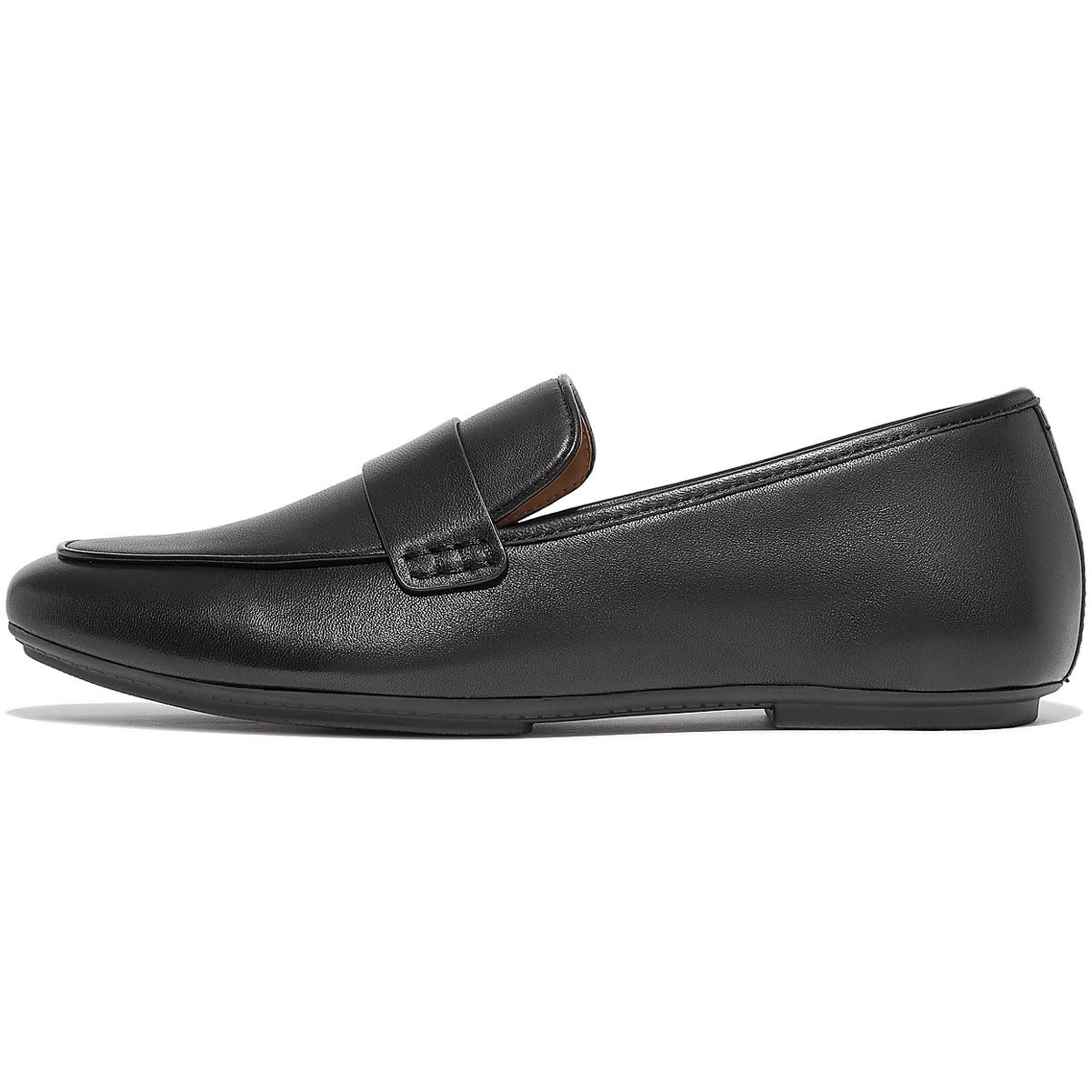 Fitflop Mocasines de Piel Suave Delicato, Zapato Mujer, Black, 41 EU