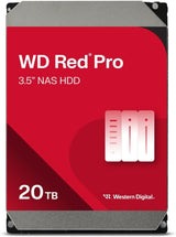 WD Red Pro 20TB NAS Disco Duro Interno 3,5" – 7200 RPM Clase, SATA 6Gb/s, CMR, 512MB Caché