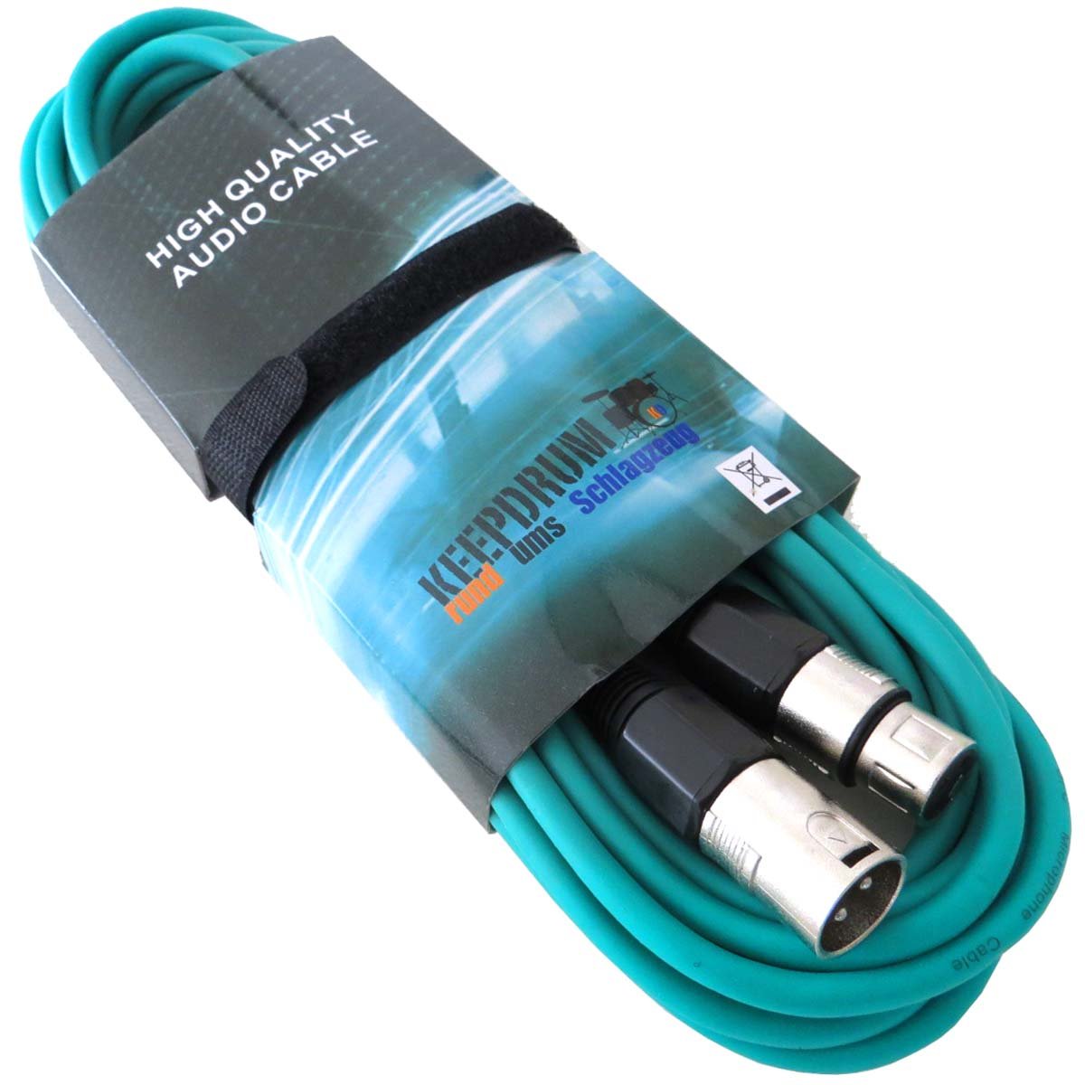 MC Keepdrum de 001 x x 5 x 6 m Micrófono Juego de cables XLR Colores