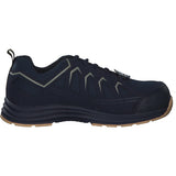 Skechers Malad II, Zapatos de construcción Hombre, Navy/Tan Textile/Synthetic, 41 EU