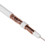 Maclean MCTV Cable de antena coaxial RG6 Cobre puro 100% CU Cable de antena de TV satelital coaxial (100m)