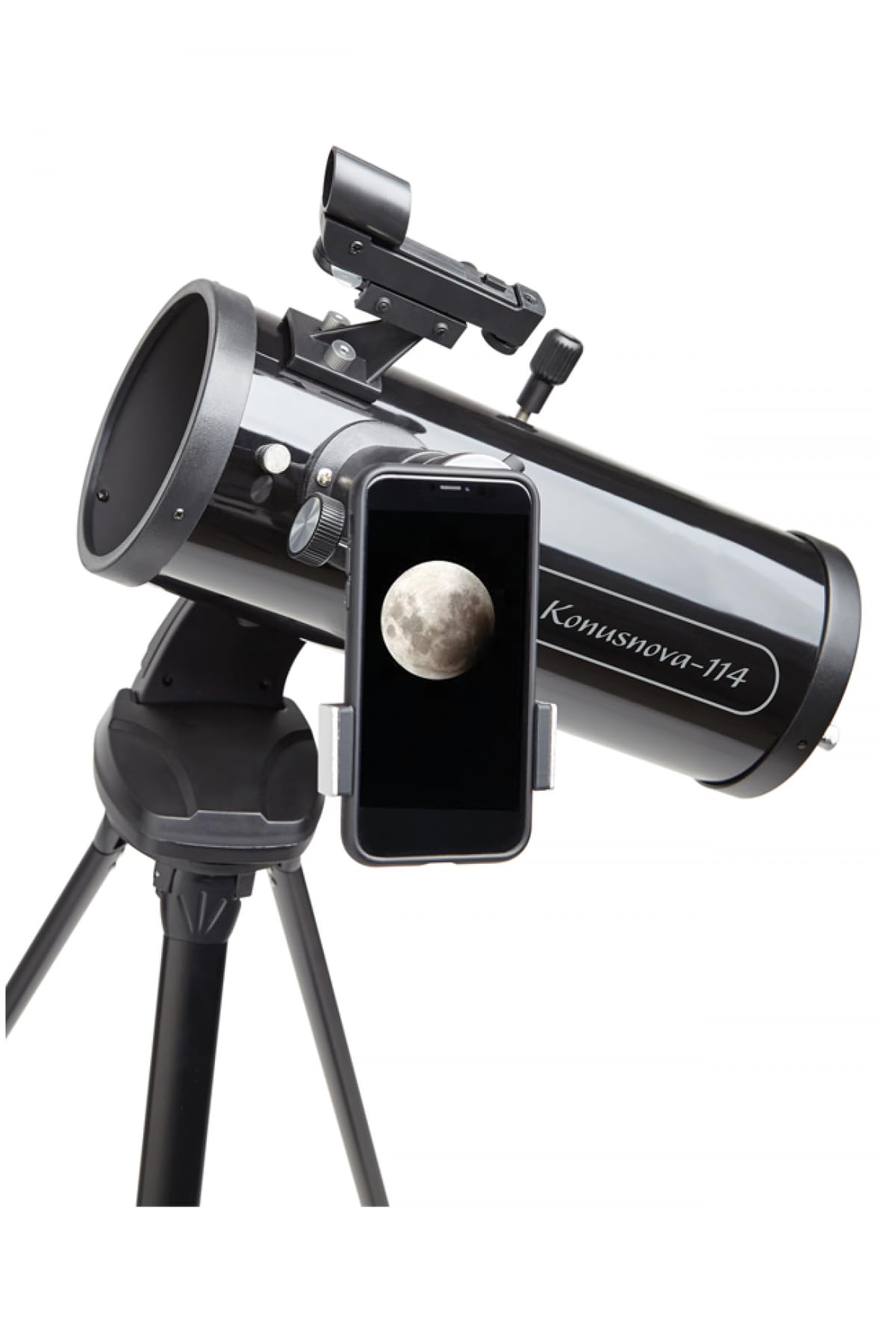 KONUS | KONUSNOVA-114 Telescopio Astronómico Refractor Newton con Diámetro 70 mm, Longitud Focal 900 mm y Trípode.