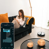Cecotec Robot Aspirador y Friegasuelos Conga Eternal MAX X-Treme. Tecnología Láser, 3000 Pa, Autonomía 110 min, 3 Niveles de Potencia y Fregado, Cepillo Multifunción, App, Incluye 2 Mopas, 05843
