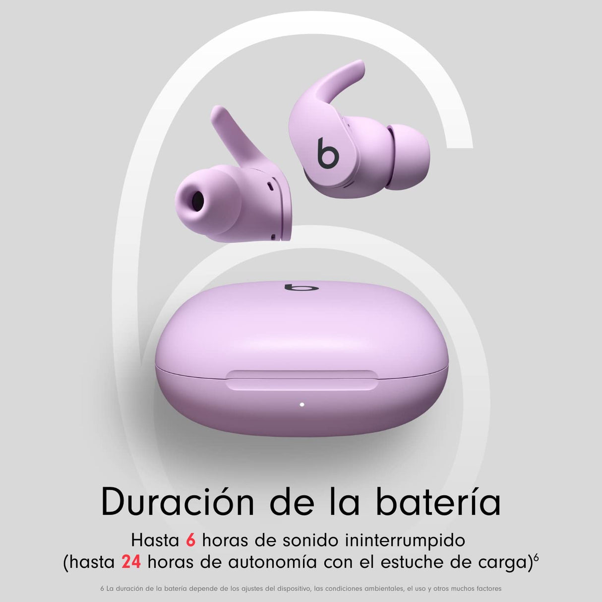 Beats Fit Pro – Auriculares intraurales inalámbricos con cancelación del ruido – Class 1 Bluetooth®, calificación IPX4, micrófono integrado – Púrpura carbón
