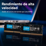 Crucial RAM DDR5 32GB Kit (2x16GB) 5600MHz SODIMM, Memoria para Ordenador Portátil/Laptop, Mini PC, (o 5200MHz / 4800MHz) CL46 - CT2K16G56C46S5