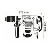 Bosch Professional GSH 3 E - Martillo demoledor (2,6 J, portabrocas SDS plus, vel. regulable, en maletín)