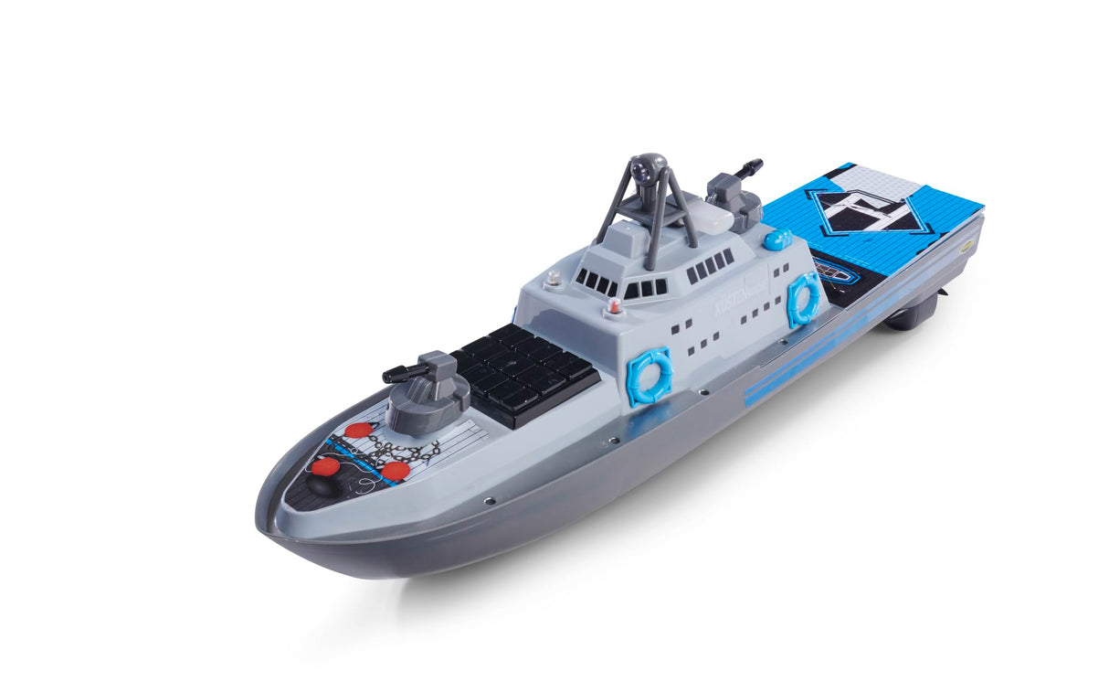Carson 500108050 RC- Coastguard 2.4G 100% RTR - Barco teledirigido, Barco RC, Barco teledirigido para niños y Adultos, Incluye Mando a Distancia