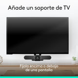 Logitech MeetUp, Sistema de Cámara para Conferencias, Webcam Ultra HD 4K/1080p/720p, 3 Micrófonos/Altavoces Personalizables, Amplio Campo Visual 120 grados, PC/Mac/Portátil/Macbook/Tablet Negro