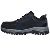 Skechers GREETAH, Zapatillas para Hombre, Navy Suede Leather W/ Textile, 42.5 EU