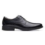 Clarks Whiddon Plain, Oxford Plano Hombre, Piel Negra, 49.5 EU