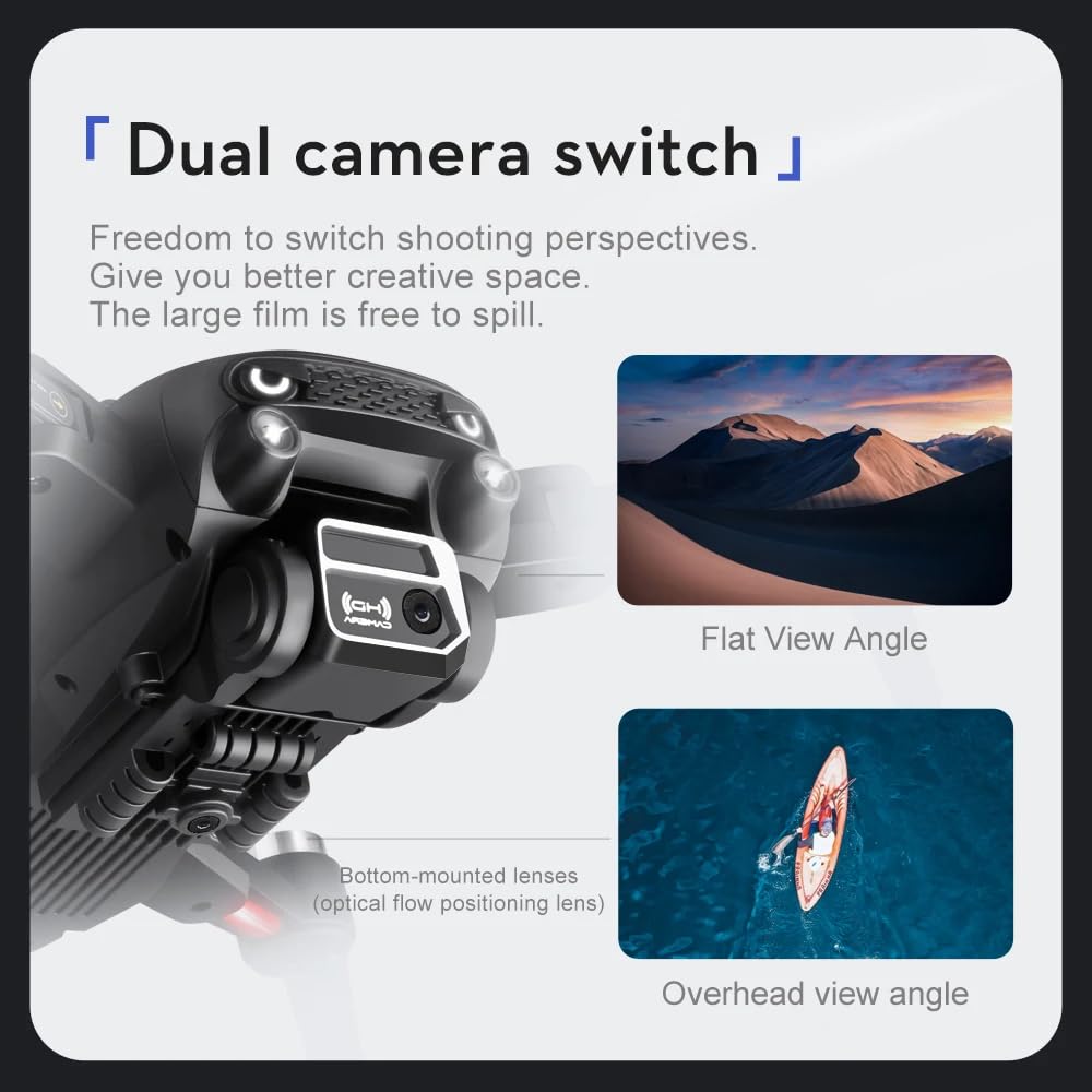 LUXWALLET Libra Spectra – 2025 Editie - Drone Met Laser Obstakel Ontwijking - Dual-Camera Systeem – Optische Vlieg Positionering – Stijgen En Landen Met EEN Knop – Headless Modus